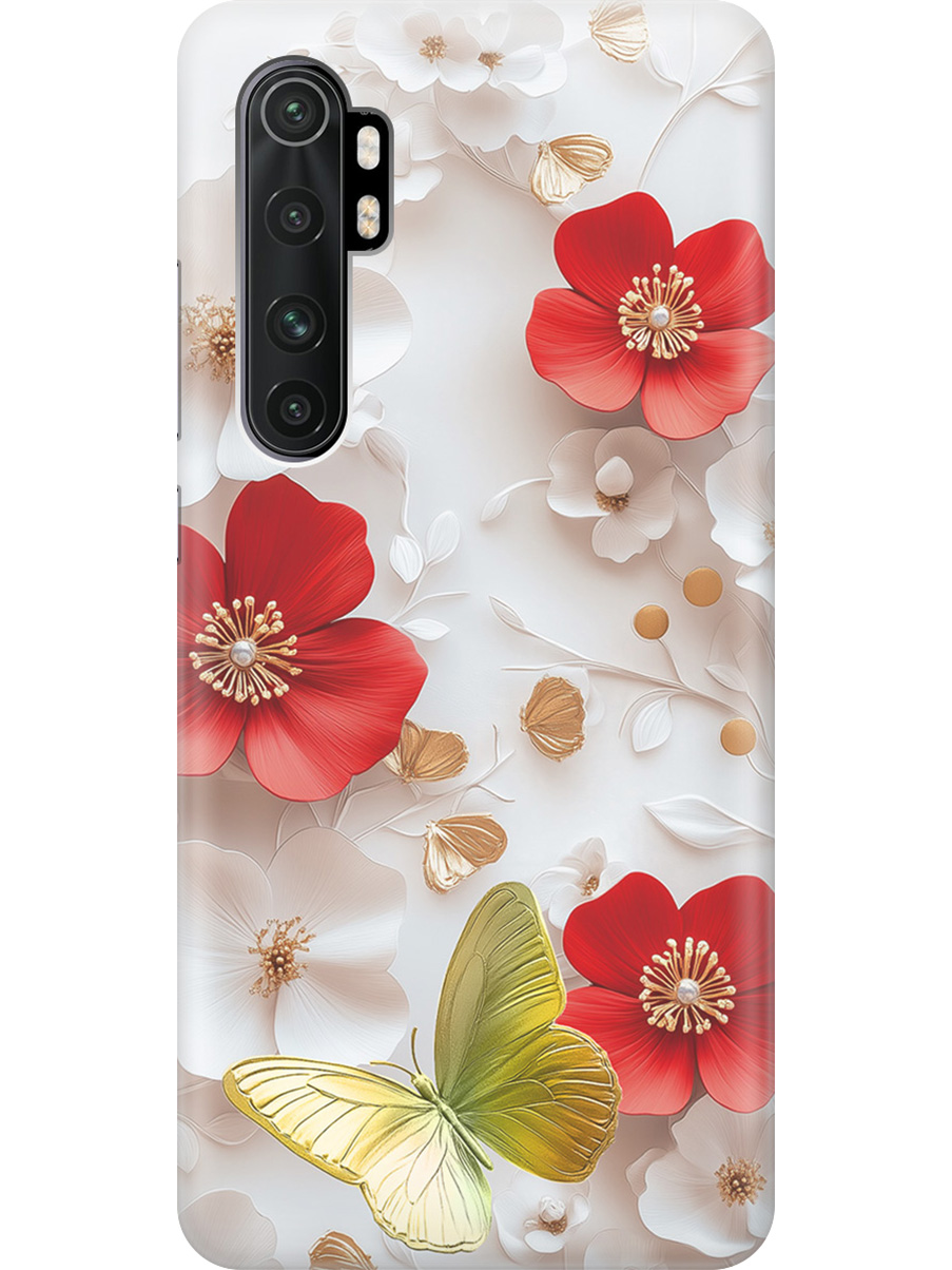 

Силиконовый чехол на Xiaomi Mi Note 10 Lite с принтом "Золотая бабочка" прозрачный, Прозрачный;белый;золотистый;красный, 723101223