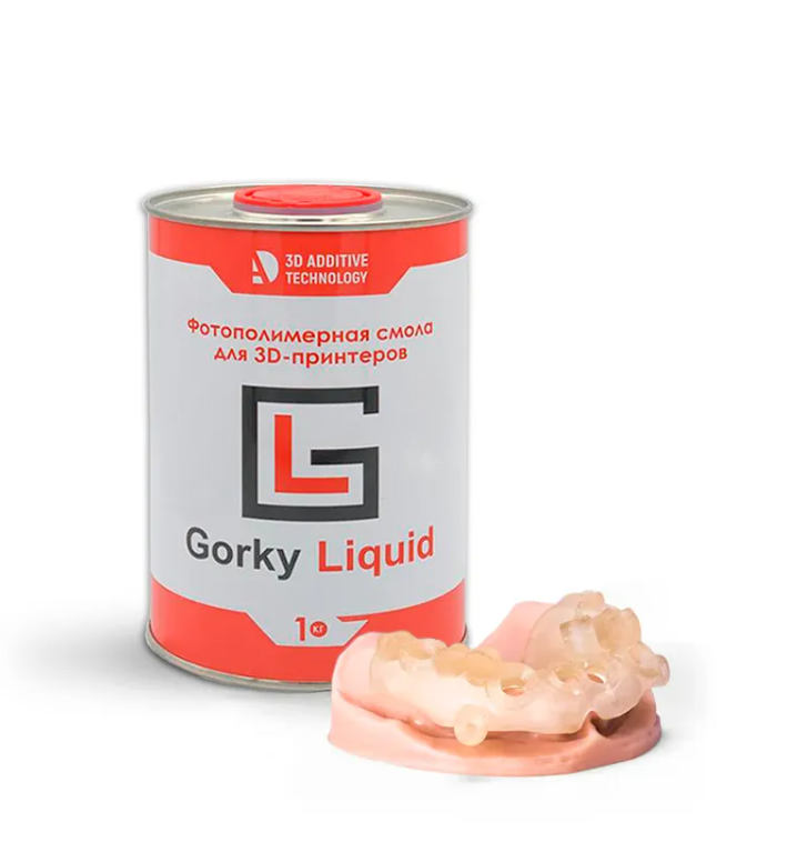 

Фотополимерная смола Gorky Liquid Dental Surgical, прозрачная (1 кг), Прозрачный, Dental Surgical