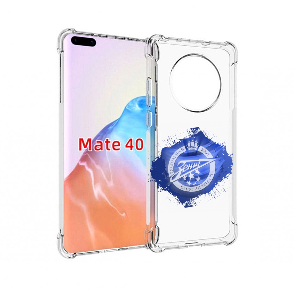 

Чехол MyPads Tocco для Huawei Mate 40 фк зенит 1 мужской, Прозрачный, Tocco