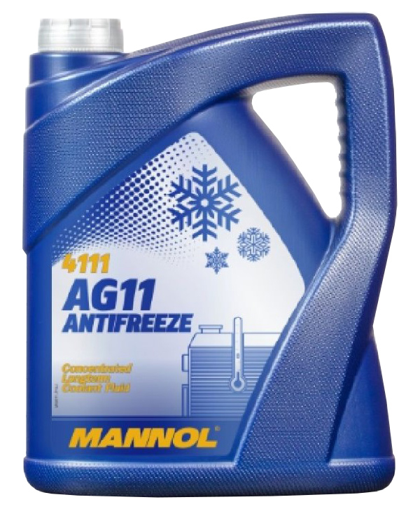 фото 4111-5 mannol antifreeze longterm ag11 5 л. концентрат антифриз синий opel/vauxhall gme l1