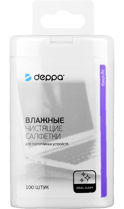 

Салфетки чистящие Deppa 100 шт, 100 шт