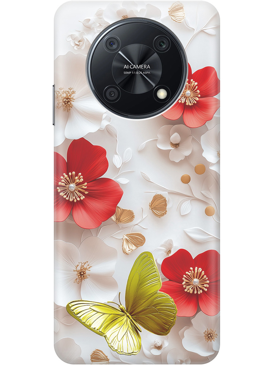 

Силиконовый чехол на Huawei nova Y90 с принтом "Золотая бабочка" прозрачный, Прозрачный;белый;золотистый;красный, 740188623