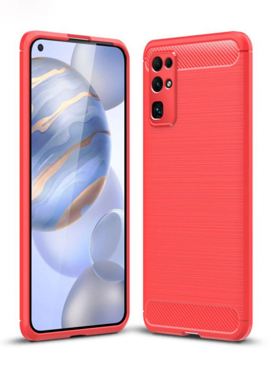 

Чехол Carbon для смартфона Honor 30 красный