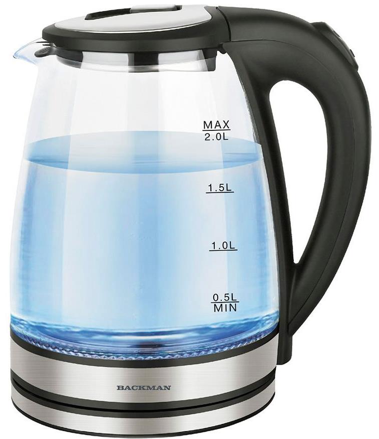 

Чайник электрический Backman BM-70005 2 л прозрачный, BM-70005