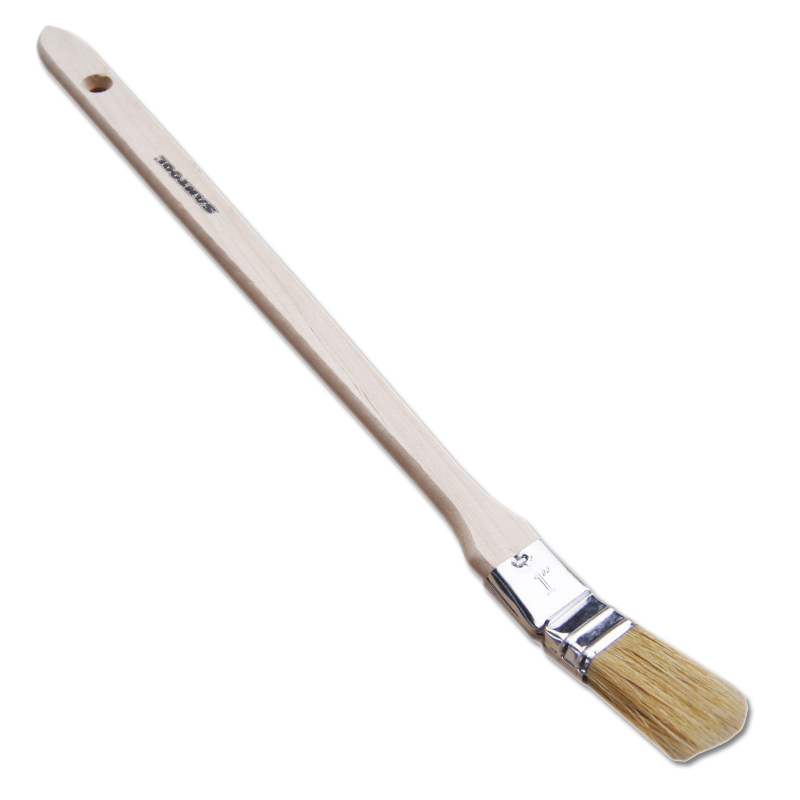 фото Кисть малярная santool радиаторная с деревянной ручкой 1" (25 мм)