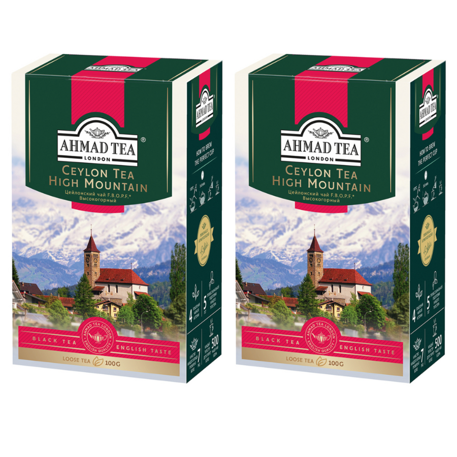 Чай черный Ahmad tea Ceylon tea F.B.O.P.F., 2 шт по 100 г