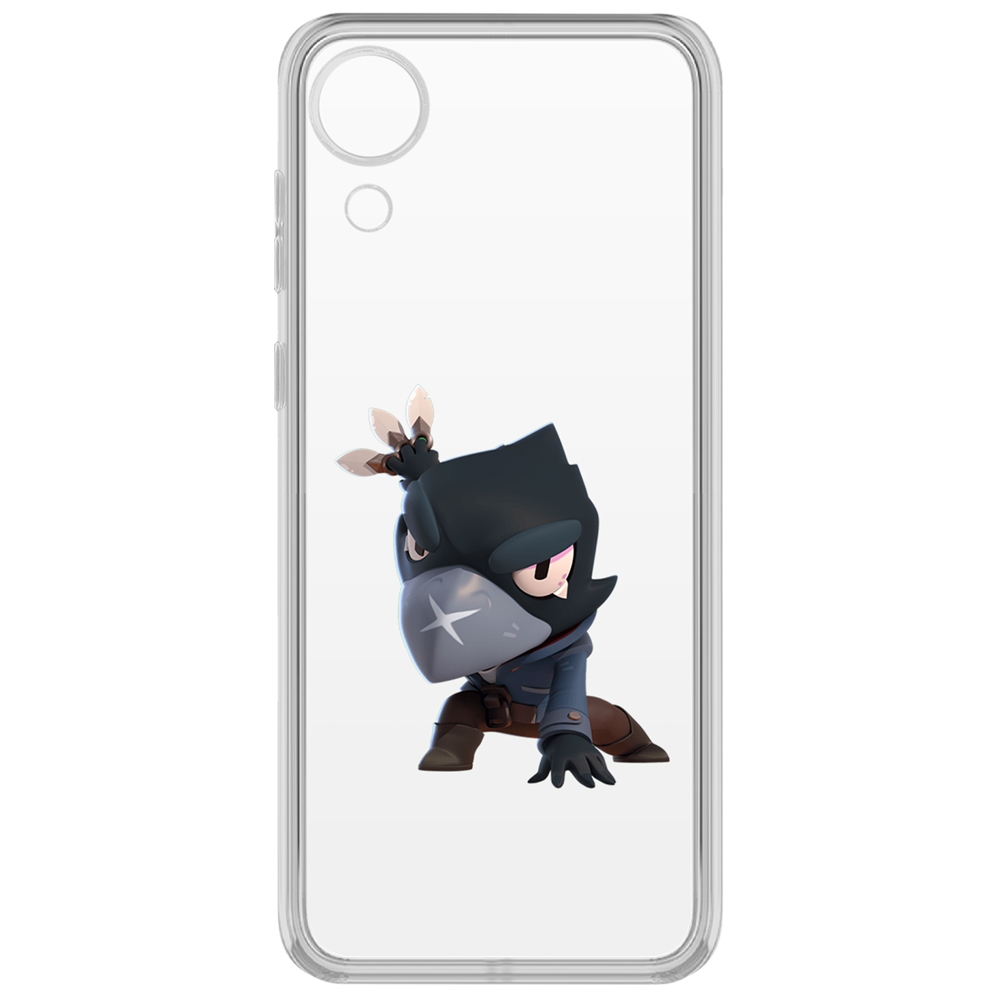 

Чехол-накладка Brawl Stars-Ворон для Samsung Galaxy A03 Core (A032), Прозрачный