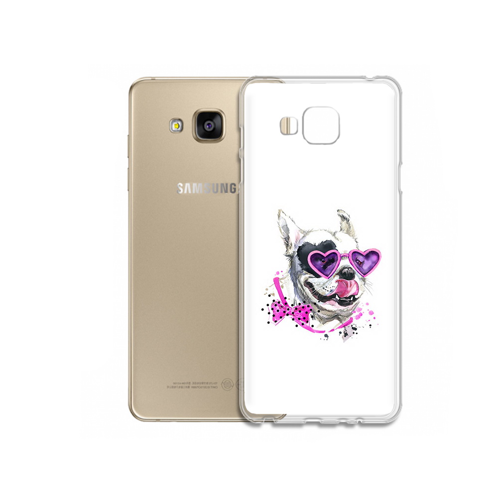 

Чехол MyPads Tocco для Samsung Galaxy J5 Prime акварельный пёс (PT66772.570.218), Прозрачный, Tocco