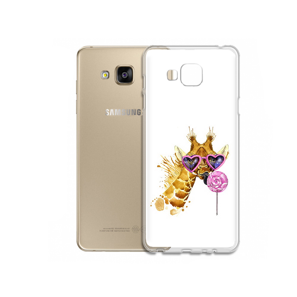 

Чехол MyPads Tocco для Samsung Galaxy J5 Prime акварельный жираф (PT66772.570.217), Прозрачный, Tocco