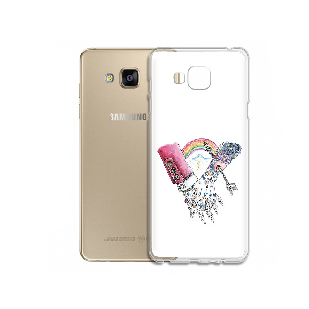 

Чехол MyPads Tocco для Samsung Galaxy J5 Prime абстракция руки в татуировках, Прозрачный, Tocco