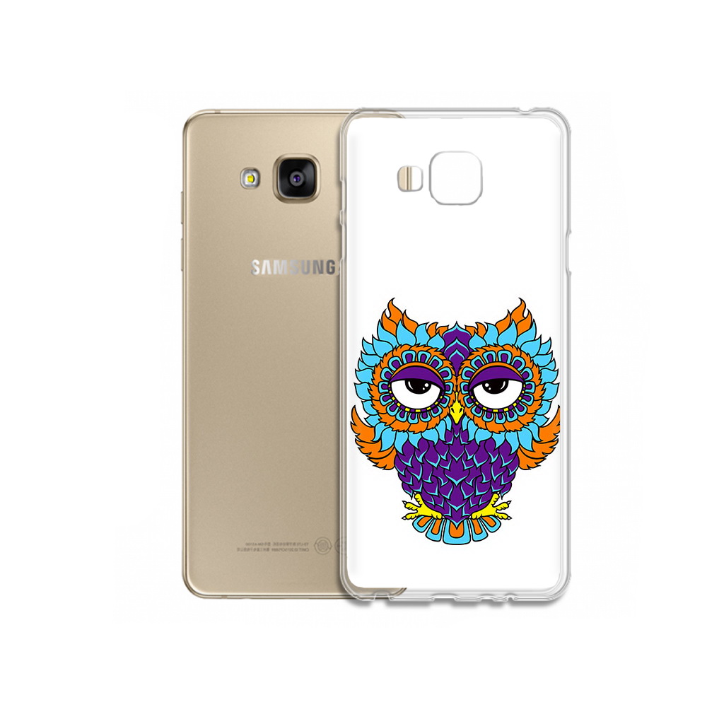 

Чехол MyPads Tocco для Samsung Galaxy J5 Prime Цветная сова (PT66772.570.198), Прозрачный, Tocco