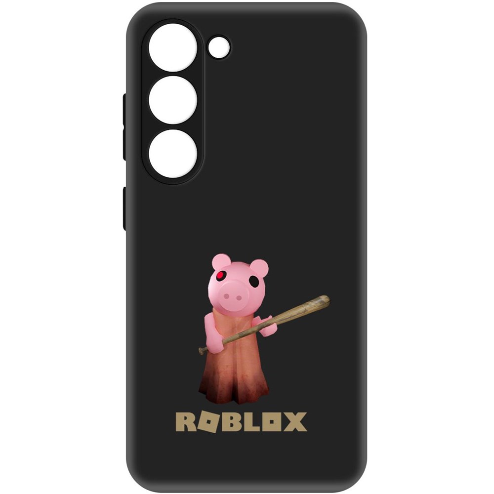 

Чехол-накладка Софт Roblox-Пигги для Samsung Galaxy S23, Черный