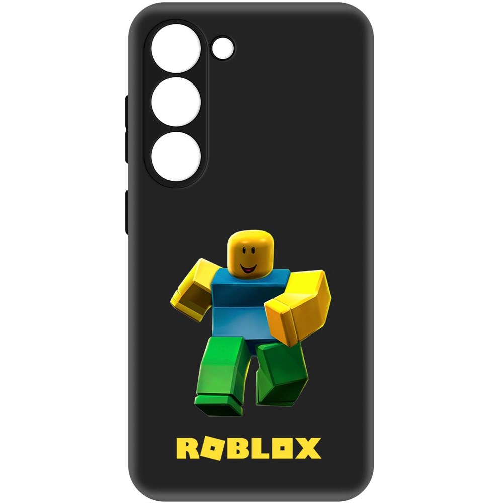 

Чехол-накладка Софт Roblox-Классический Нуб для Samsung Galaxy S23, Черный