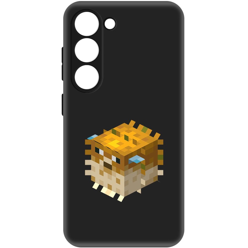 

Чехол-накладка Софт Minecraft-Иглобрюх для Samsung Galaxy S23, Черный