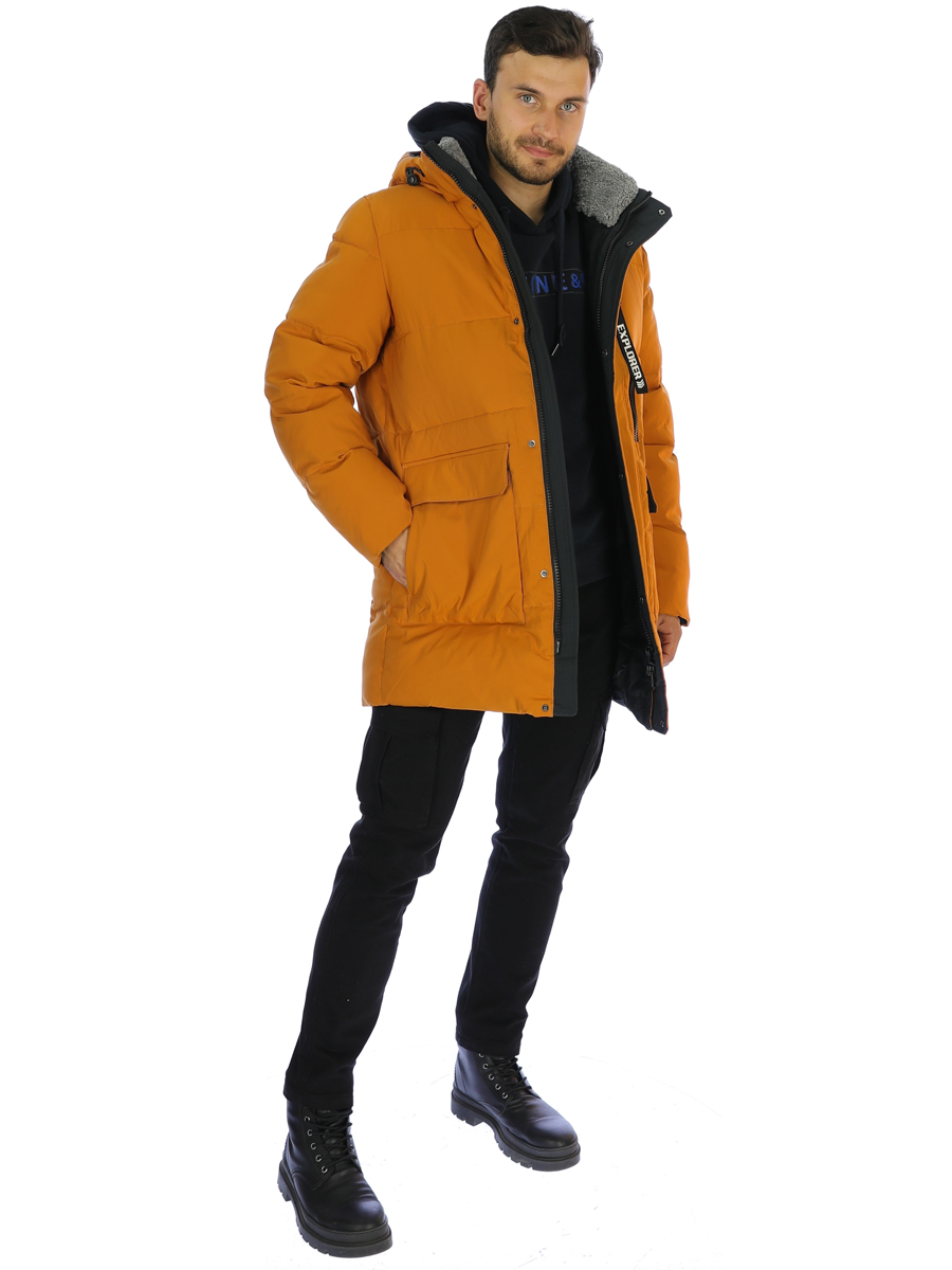 Зимняя куртка мужская A passion play SQ72637 оранжевая 48
