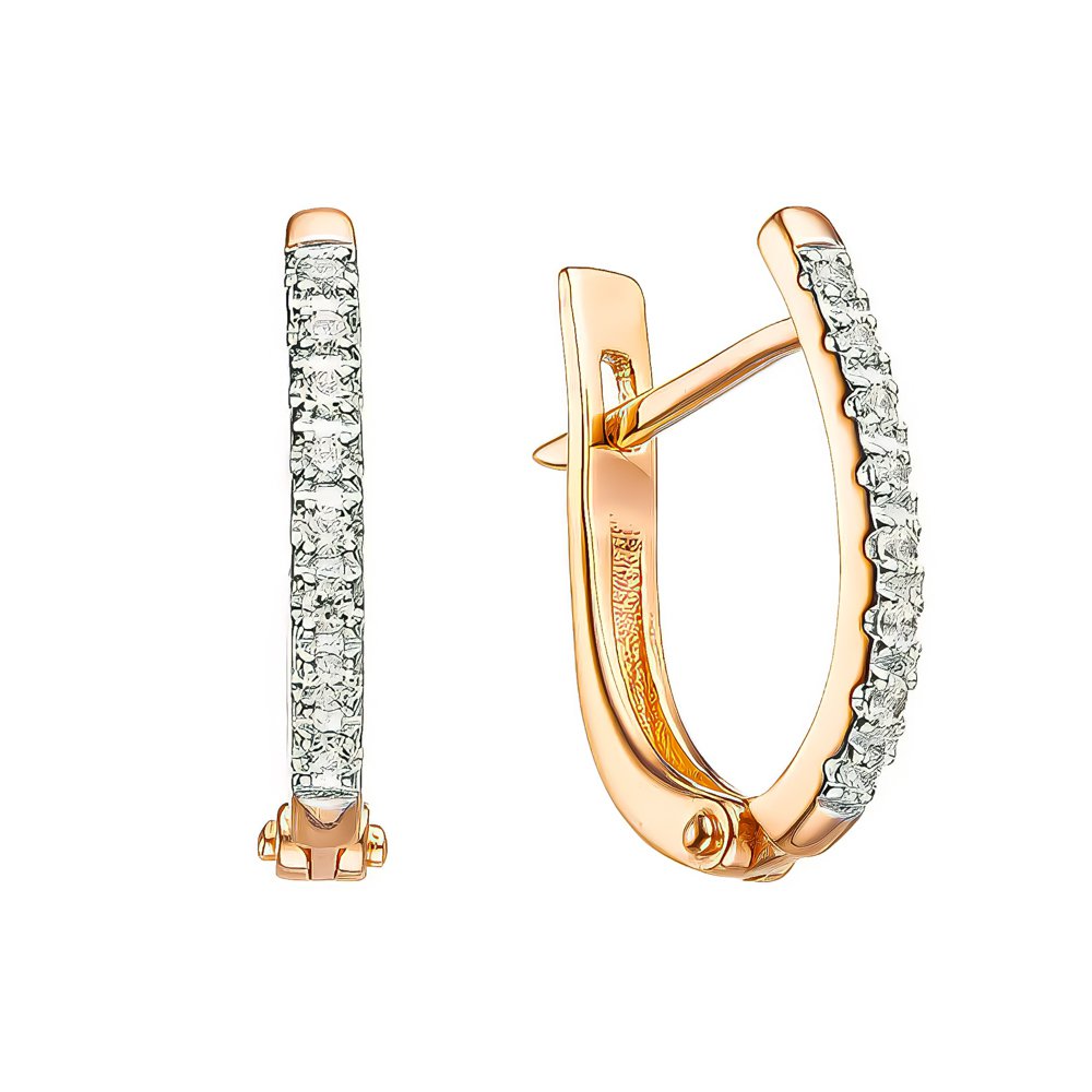 

Серьги из красного золота с бриллиантом 585Gold 102007007, 102007007
