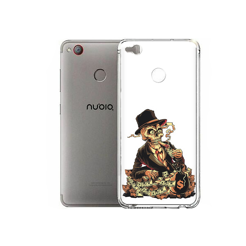 

Чехол MyPads Tocco для ZTE Nubia Z11 Mini нарисованный череп с сигаретой (PT53565.450.515), Tocco