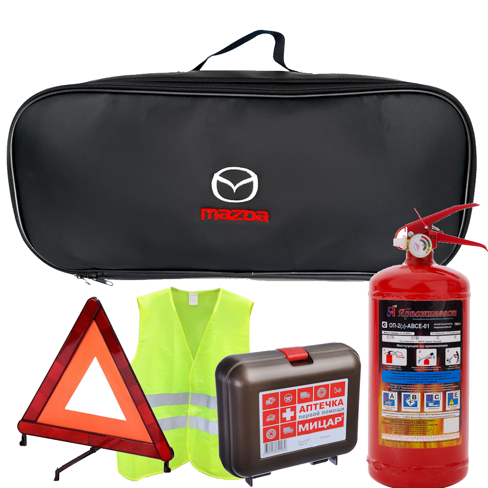 Набор автомобилиста Lord 5 предметов для ТО, сумка экокожа с логотипом Mazda
