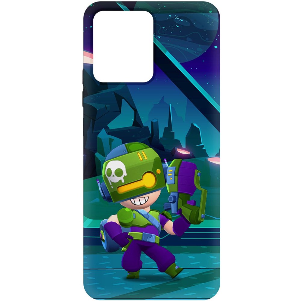 

Чехол-накладка Софт Brawl Stars - Контрабандистка Пенни для Realme Narzo 50i Prime, Черный