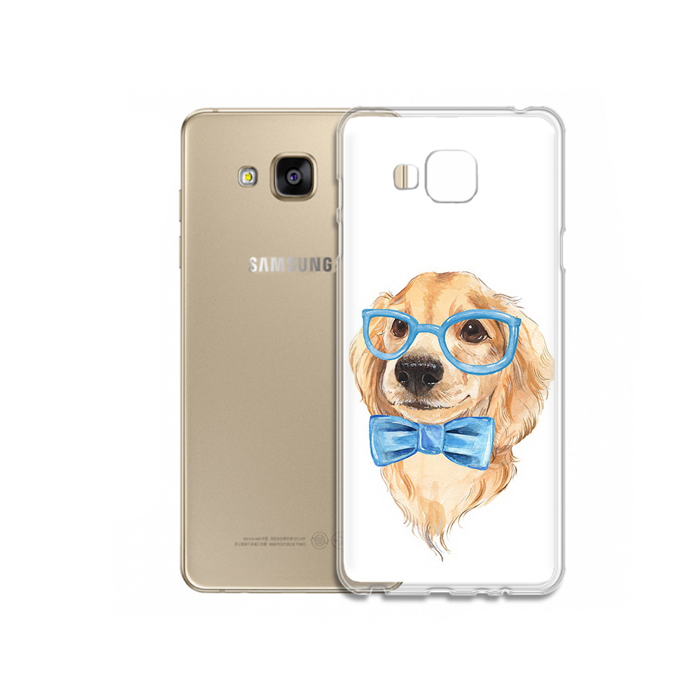 

Чехол MyPads Tocco для Samsung Galaxy J5 Prime Собака интеллигент (PT66772.570.159), Прозрачный, Tocco