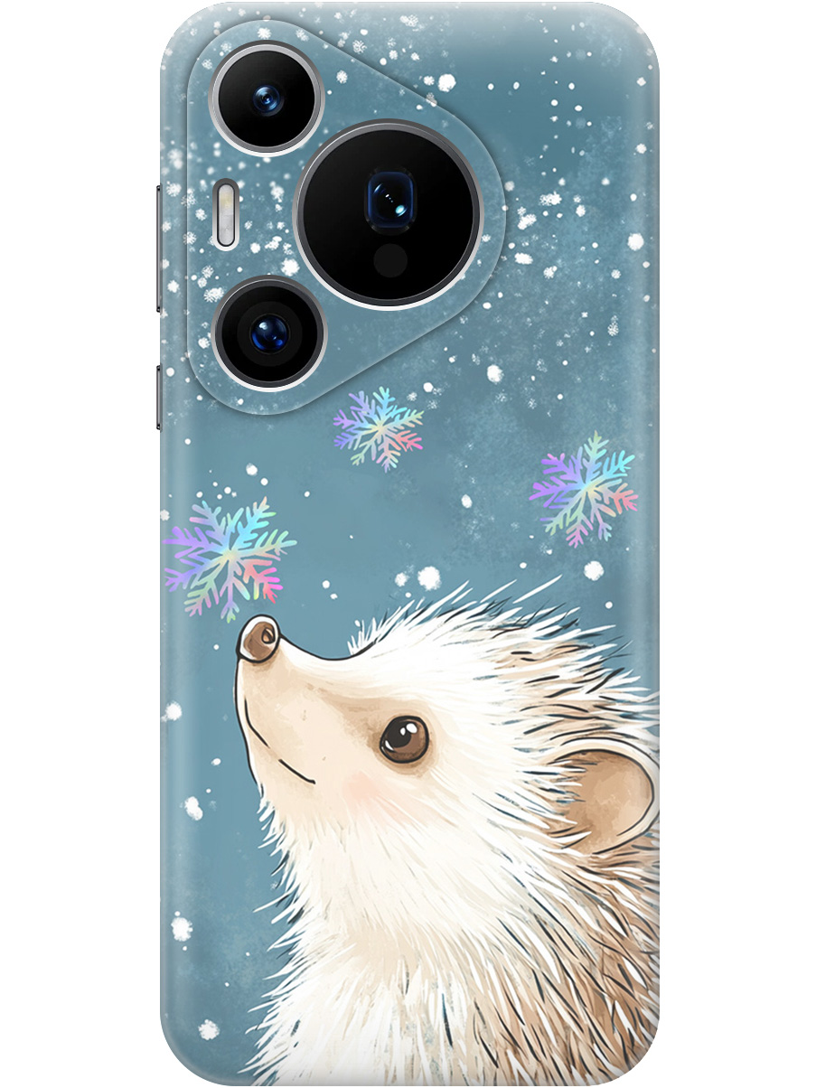 

Силиконовый чехол на Huawei Pura 70 Pro / 70 Pro+ с принтом "Ежик и снежинки", Прозрачный;белый;серый;синий, 782625212