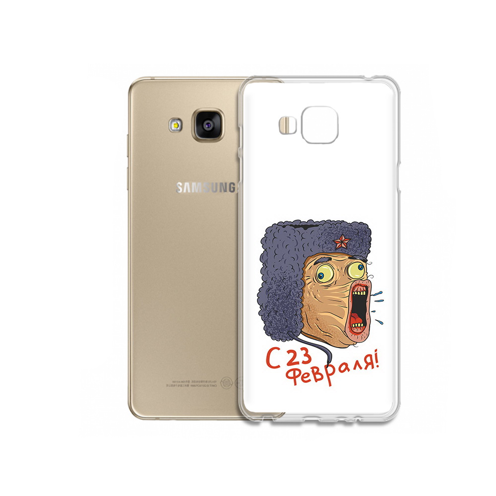 

Чехол MyPads Tocco для Samsung Galaxy J5 Prime 23 февраля смешная эмоция (PT66772.570.15), Прозрачный, Tocco