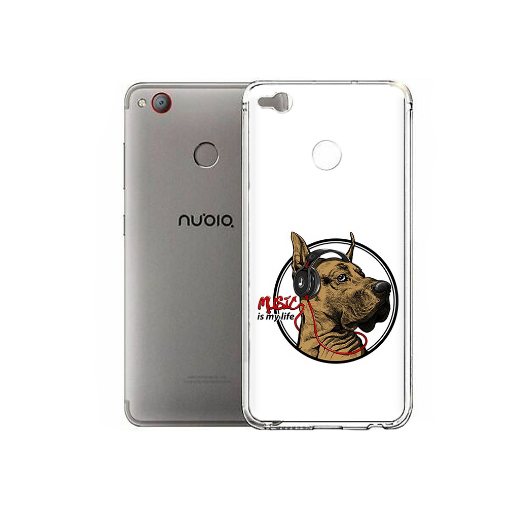 Чехол MyPads Tocco для ZTE Nubia Z11 Mini музыкальная собака (PT53565.450.490)