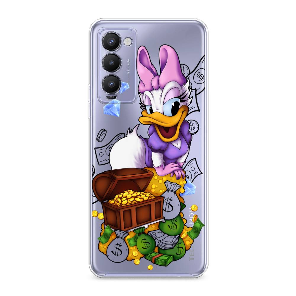 

Чехол на Tecno Camon 18 "Rich Daisy Duck", Коричневый;белый;фиолетовый, 300950-6