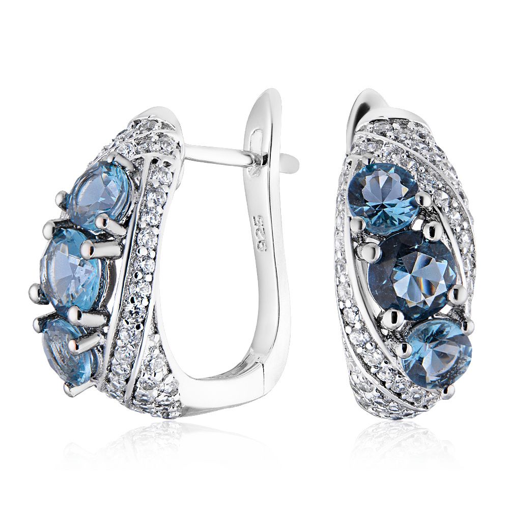 

Серьги из серебра с фианитом ЮВЕЛИР КАРАТ C3157E3, C3157E3
