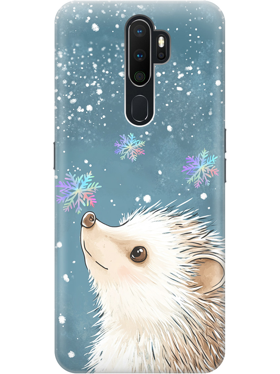 

Силиконовый чехол на Oppo A5 (2020) / A9 (2020) с принтом "Ежик и снежинки", Прозрачный;белый;серый;синий, 726151312