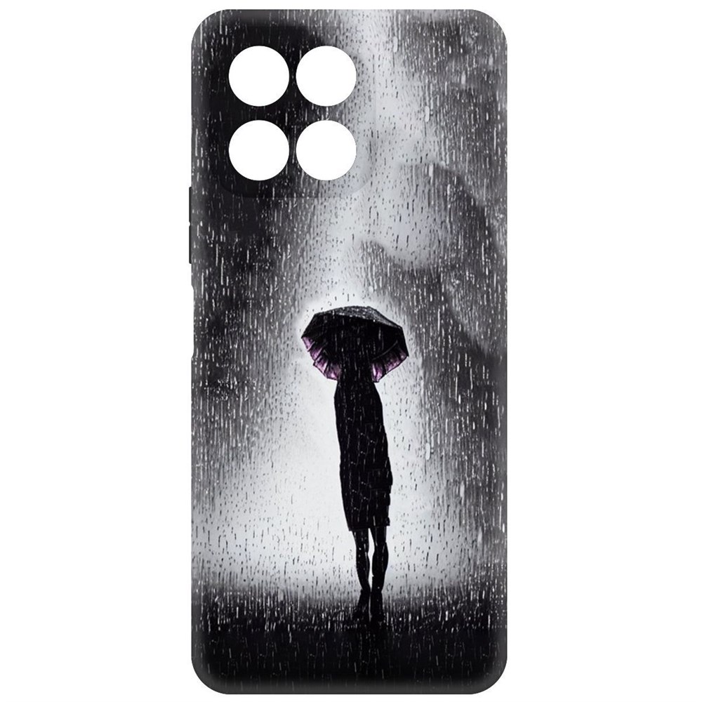 

Чехол-накладка Софт Ночная крипота для Honor X8 5G, Черный