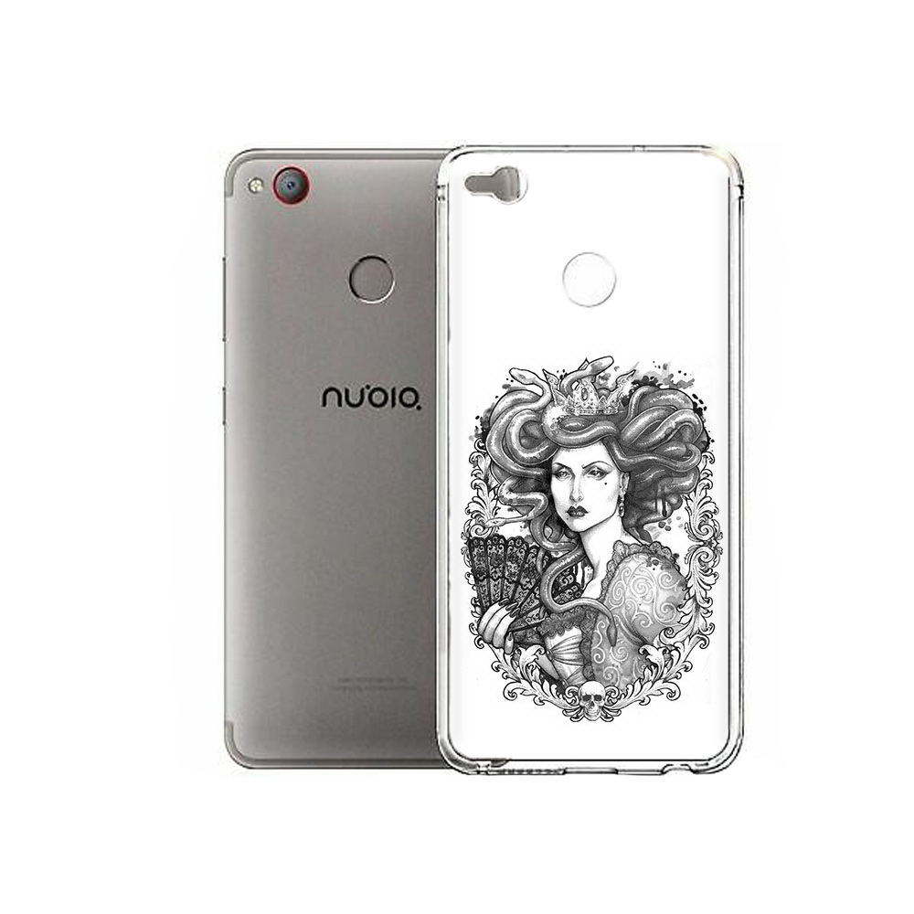 

Чехол MyPads Tocco для ZTE Nubia Z11 Mini медуза черно белый (PT53565.450.472), Tocco