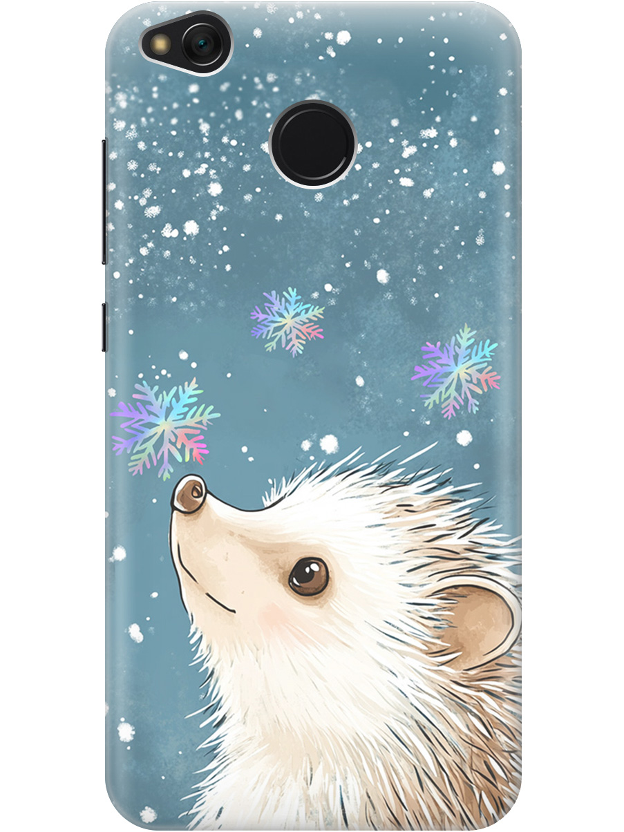 

Силиконовый чехол на Xiaomi Redmi 4X с принтом "Ежик и снежинки", Прозрачный;белый;серый;синий, 714398812