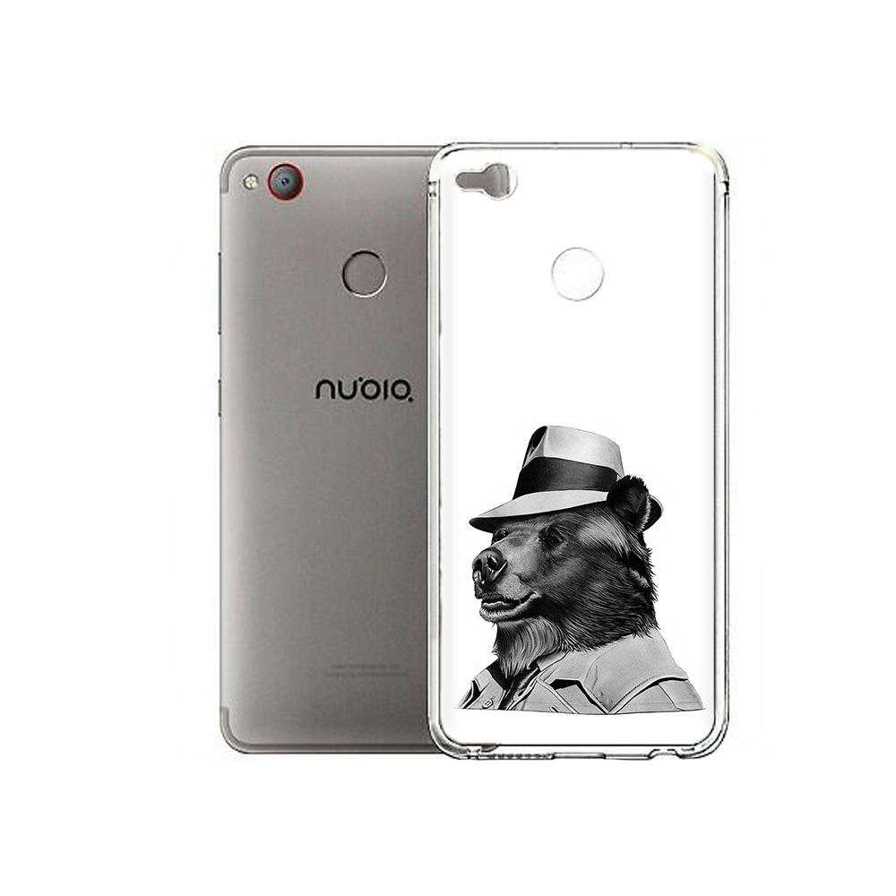 Чехол MyPads Tocco для ZTE Nubia Z11 Mini медведь в шляпе (PT53565.450.465)