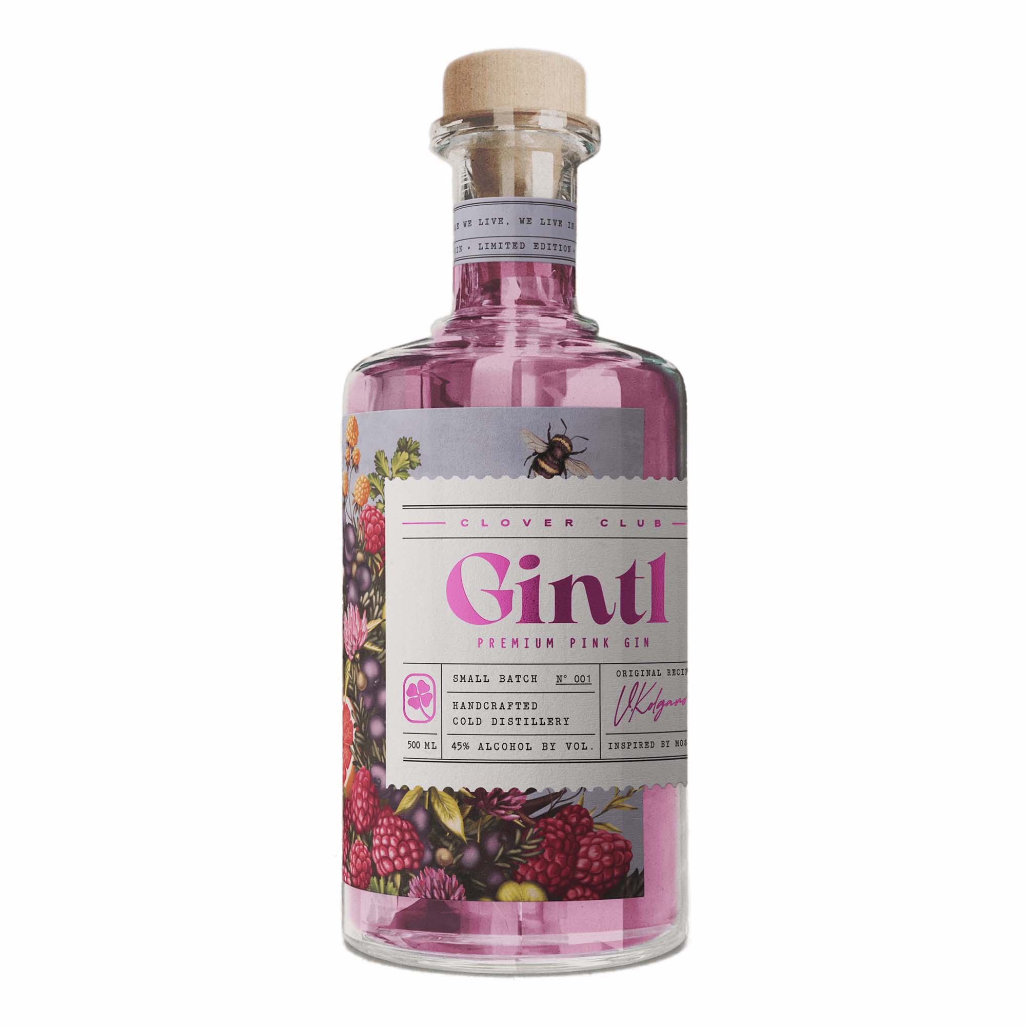 

Джин Gintl Clover club 45% 0,5 л