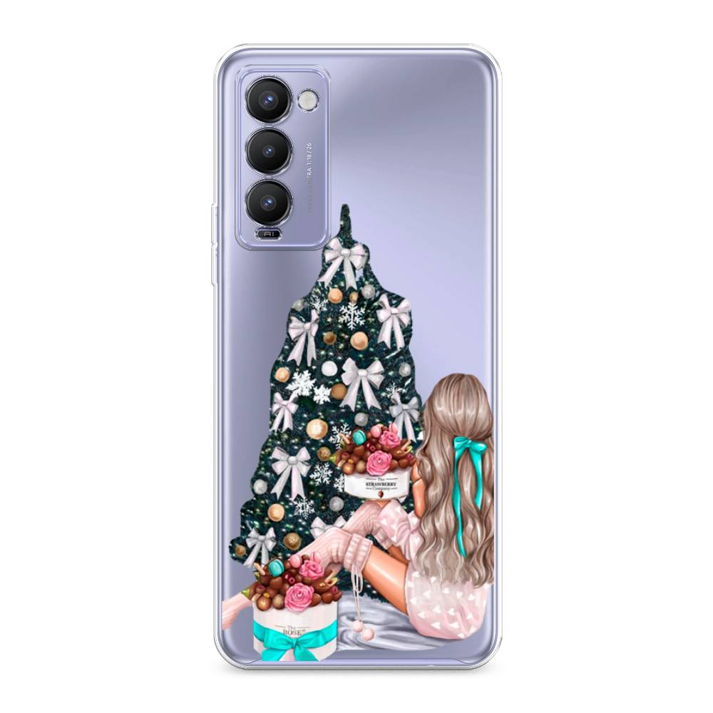 

Чехол на Tecno Camon 18 "New Year", Зеленый;бежевый;голубой, 300950-5