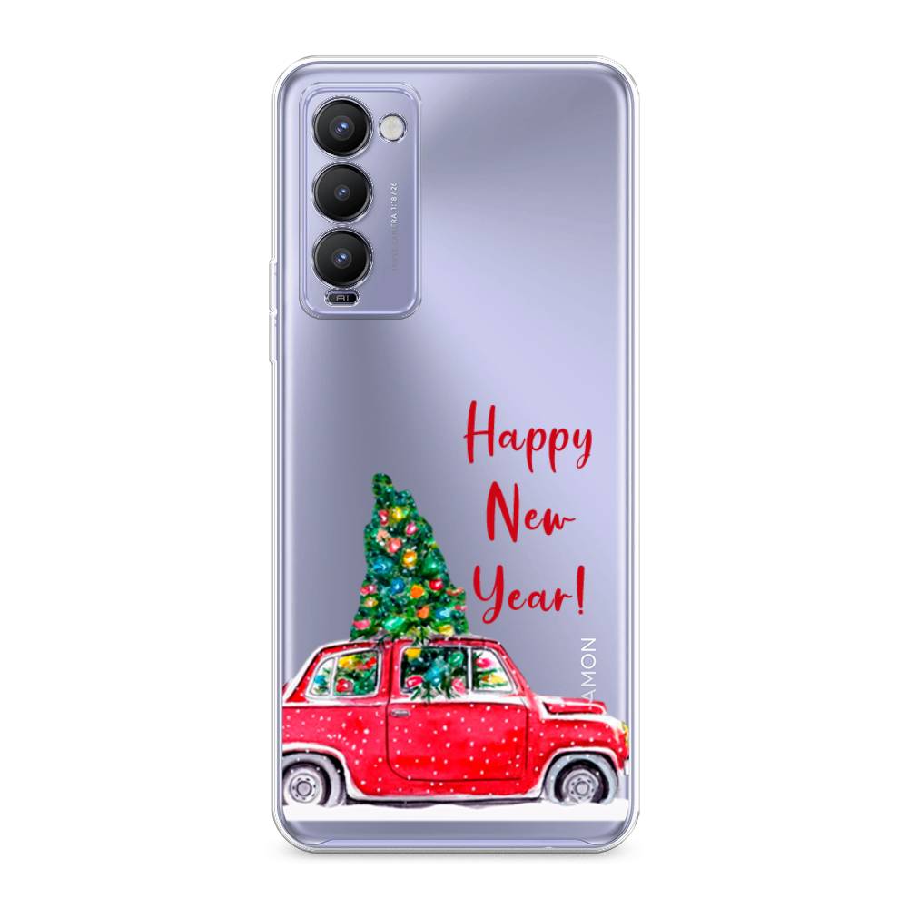 

Чехол на Tecno Camon 18 "Happy New Year", Красный;зеленый, 300950-5
