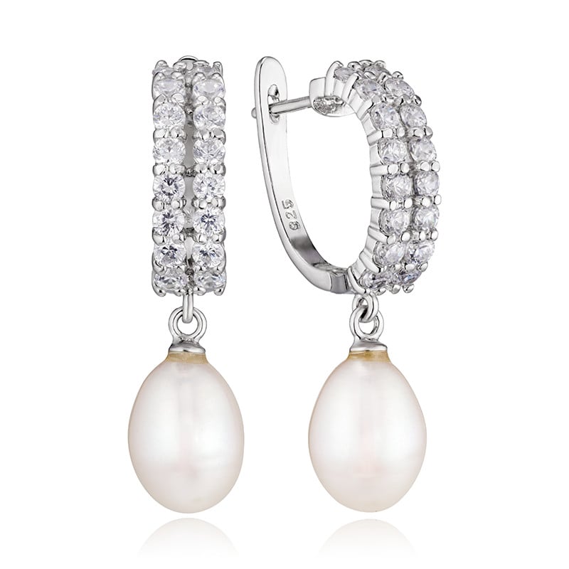 

Серьги из серебра с жемчугом/фианитом ЮВЕЛИР КАРАТ EP-1422, EP-1422