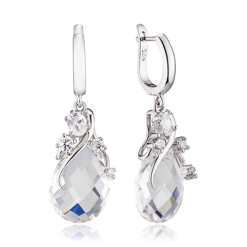 

Серьги из серебра с фианитом ЮВЕЛИР КАРАТ E-1393WC, E-1393WC