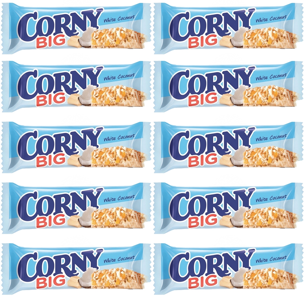 

Батончик злаковый Corny Big с белым шоколадом и кокосом 40г - 10шт.