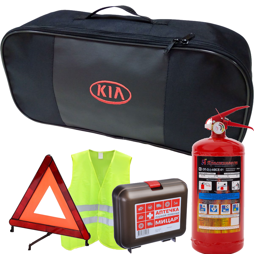 Набор автомобилиста Lord 5 предметов для ТО, сумка ткань с логотипом KIA