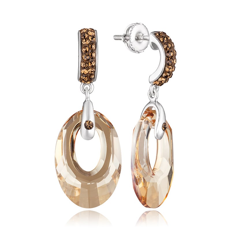 

Серьги из серебра с swarovski ЮВЕЛИР КАРАТ 0368C0259, 0368C0259