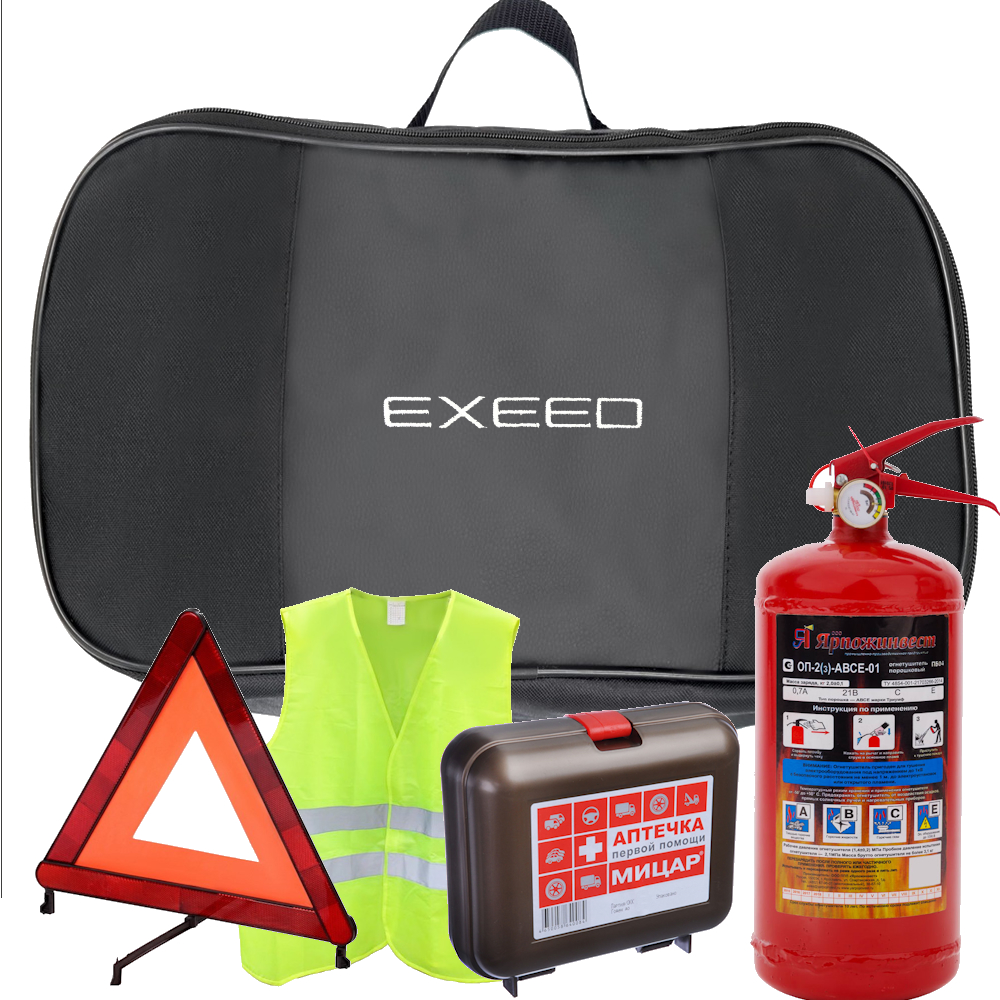 Набор автомобилиста Lord 5 предметов для ТО, сумка ткань с логотипом Exeed
