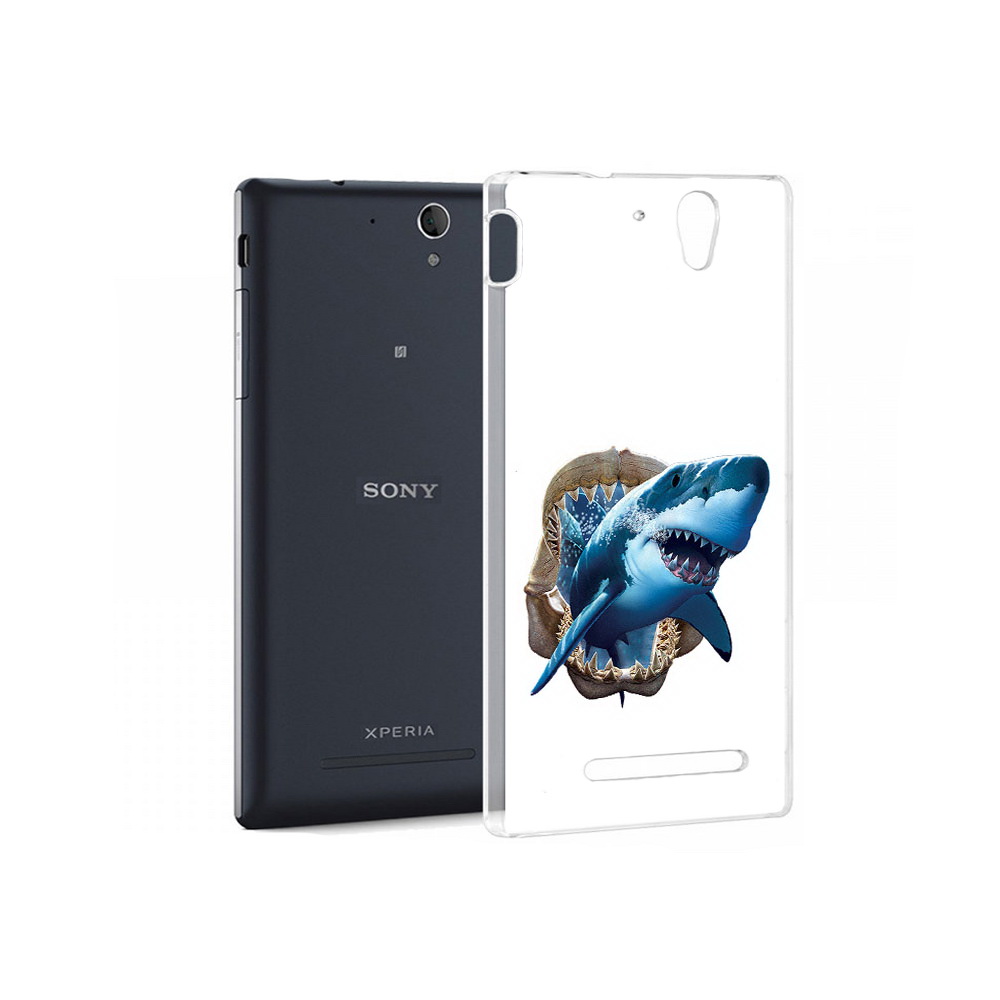 

Чехол MyPads Tocco для Sony Xperia C3 челюсти (PT18760.251.675), Прозрачный, Tocco