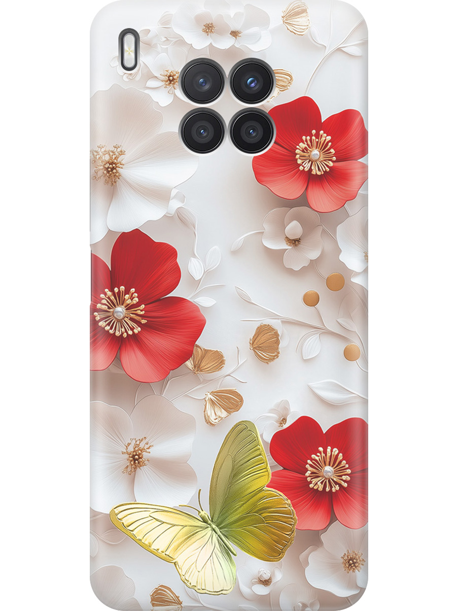 

Силиконовый чехол на Honor 50 Lite / Huawei Nova 8i с принтом "Золотая бабочка" прозрачный, Прозрачный;белый;золотистый;красный, 732493823