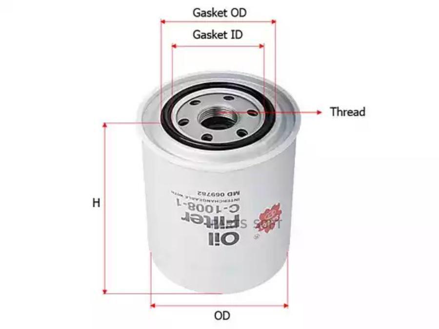 

Sakura automotive фильтр масляный hyundai/mitsubishi