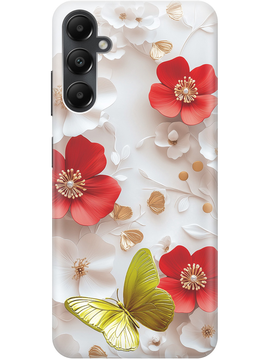 

Силиконовый чехол на Samsung Galaxy A05s с принтом "Золотая бабочка" прозрачный, Прозрачный;белый;золотистый;красный, 776583723