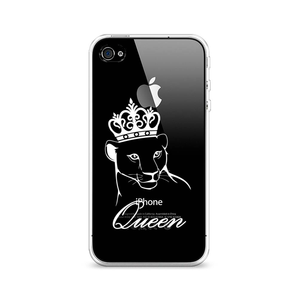 

Чехол Awog на Apple iPhone 4 / Айфон 4 "Львица королева", Разноцветный, 10150-7