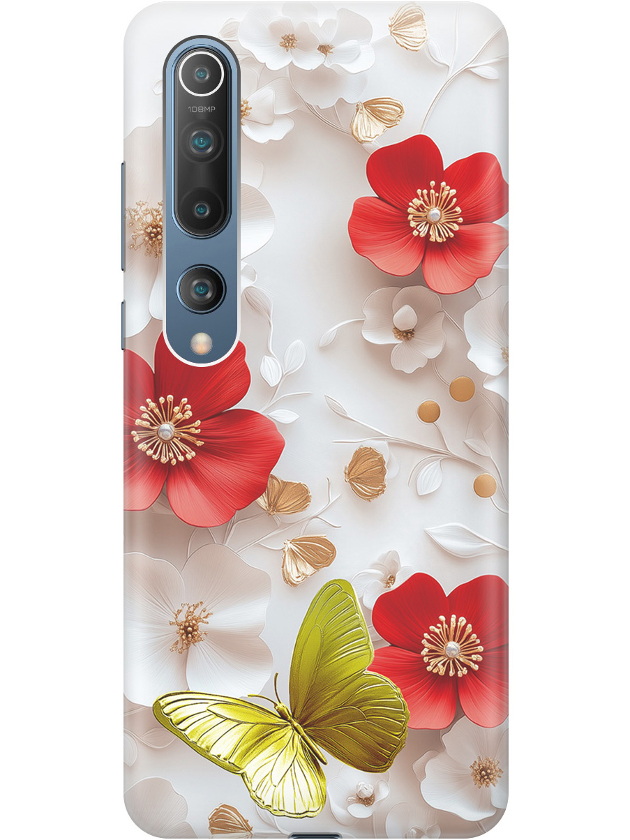 

Силиконовый чехол на Xiaomi Mi 10 с принтом "Золотая бабочка" прозрачный, Прозрачный;белый;золотистый;красный, 722821123