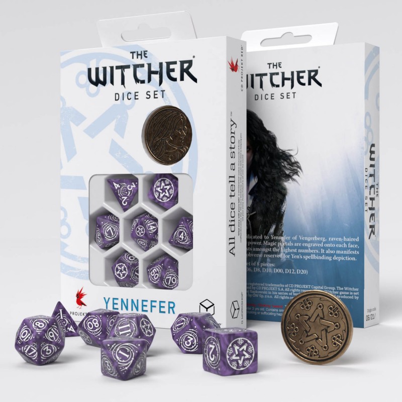 

Набор кубиков для игр Q-Workshop The Witcher Dice Set Yennefer - Lilac and Gooseberries, Разноцветный, Yennefer - Lilac and Gooseberries